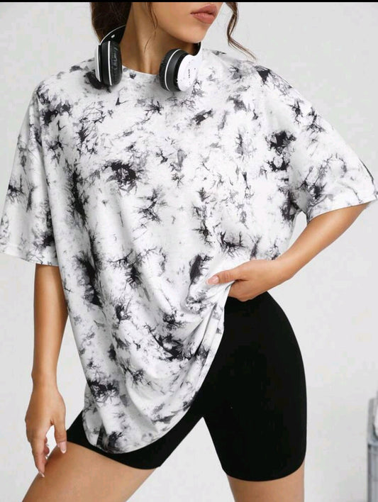 Cropped Tie Dye T-shirt